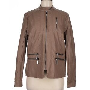 Apt. 9 Brown Leather Jacket
